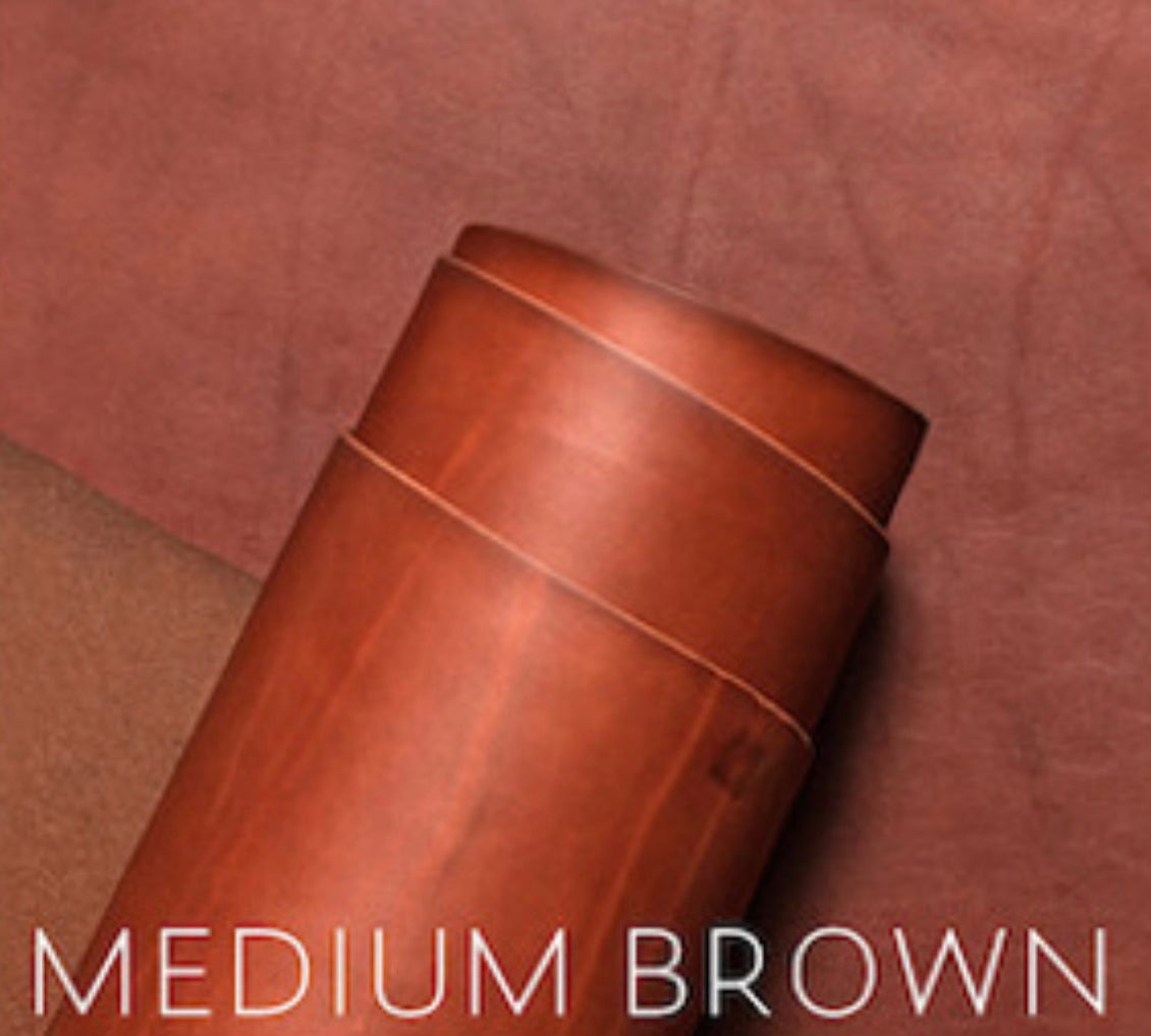 "THE COMPANION" LEATHER DOG COLLAR - MEDIUM BROWN