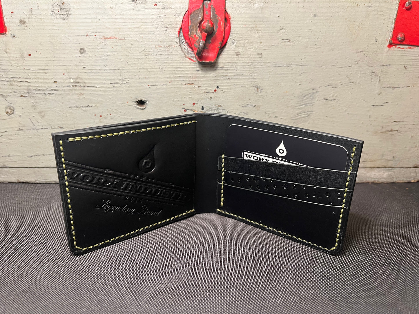 "THE DEPOSIT" GEN. 2 - BLACK OSTRICH LEG/BLACK BUTTERO (R)